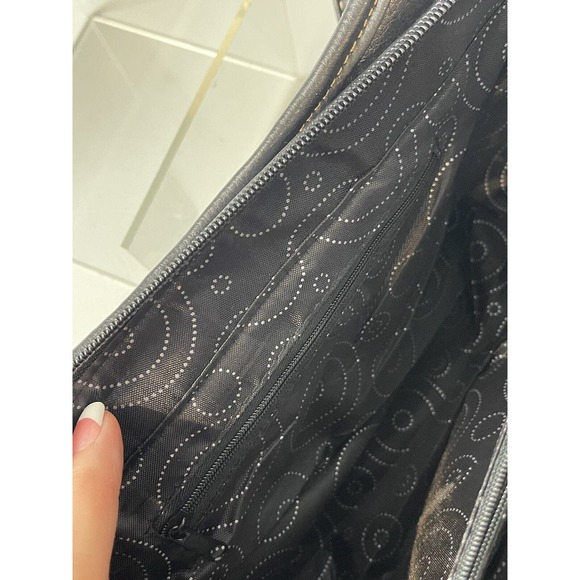 Handbags For All Black G Design Shoulder Bag. 3 Inner Compartments, G Logo. NEW! - Picture 9 of 9